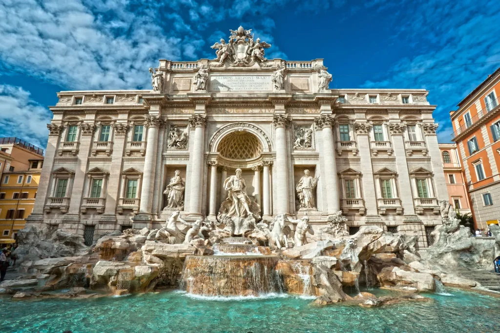 Fontaine de Trévi, city trip en Italie